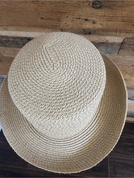 RARE Vintage Accessory Design Group Straw Mad Hatter Top Hat High Crown Boater main image 8